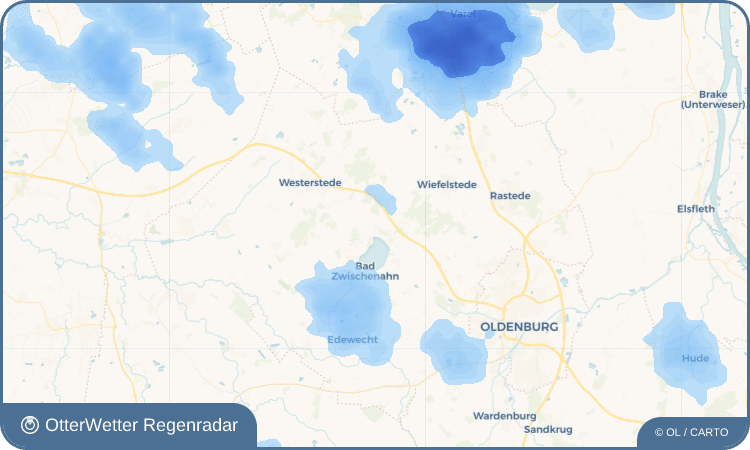 OtterWetter Regenradar-Widget Helle