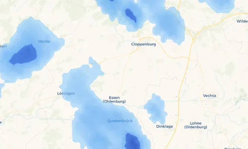 Regenradar Vorschaubild - Aktuelle Niederschläge in Hemmelte und Umgebung