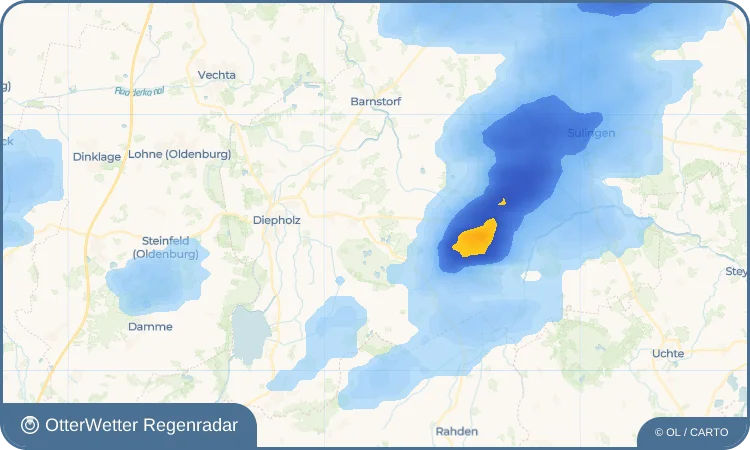 Wetter-Widget-Vorschau mit Vorhersagedaten für Hemsloh