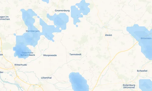 Regenradar Vorschaubild - Aktuelle Niederschläge in Hepstedt und Umgebung