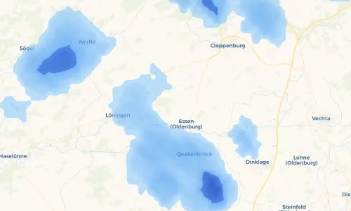 Regenradar Vorschaubild - Aktuelle Niederschläge in Herbergen und Umgebung