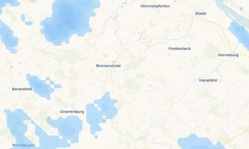Regenradar Vorschaubild - Aktuelle Niederschläge in Hesedorf und Umgebung
