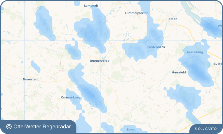 Wetter-Widget-Vorschau mit Vorhersagedaten für Hesedorf