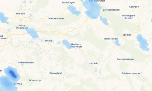 Regenradar Vorschaubild - Aktuelle Niederschläge in Hessisch Oldendorf und Umgebung