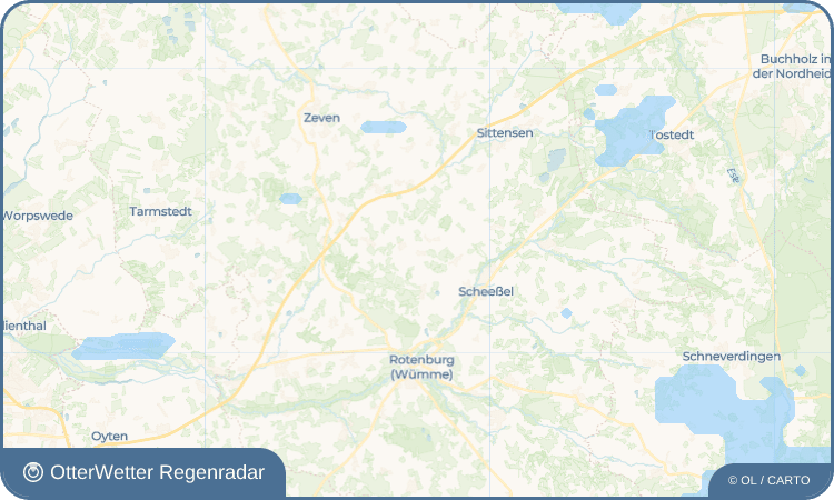 OtterWetter Regenradar-Widget Hetzwege