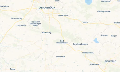 Regenradar Vorschaubild - Aktuelle Niederschläge in Hilter am Teutoburger Wald und Umgebung