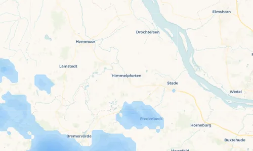 Regenradar Vorschaubild - Aktuelle Niederschläge in Himmelpforten und Umgebung