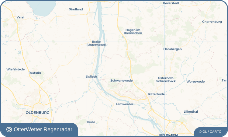 Widget-Vorschau für Hinnebeck Wetter-Widget-Vorschau mit Vorhersagedaten für Hinnebeck