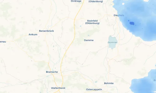 Regenradar Vorschaubild - Aktuelle Niederschläge in Hinnenkamp und Umgebung