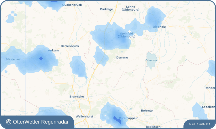 OtterWetter Regenradar-Widget Hinnenkamp
