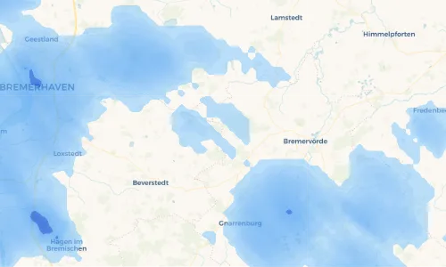 Regenradar Vorschaubild - Aktuelle Niederschläge in Hipstedt und Umgebung