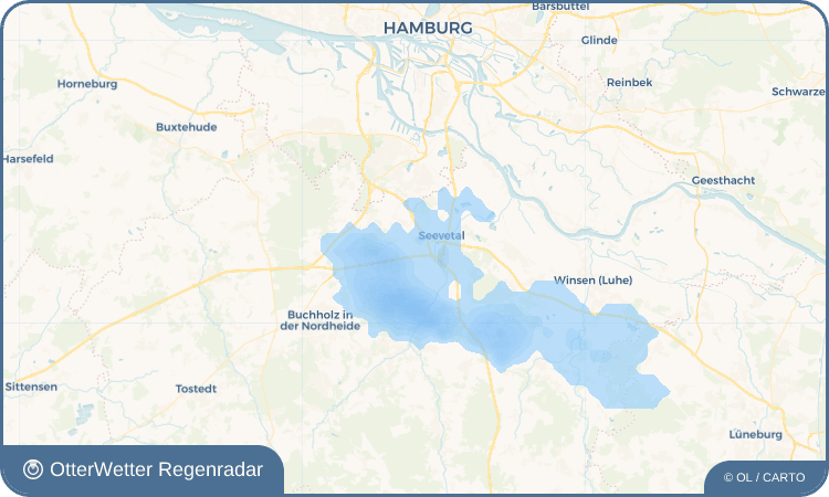 OtterWetter Regenradar-Widget Hittfeld