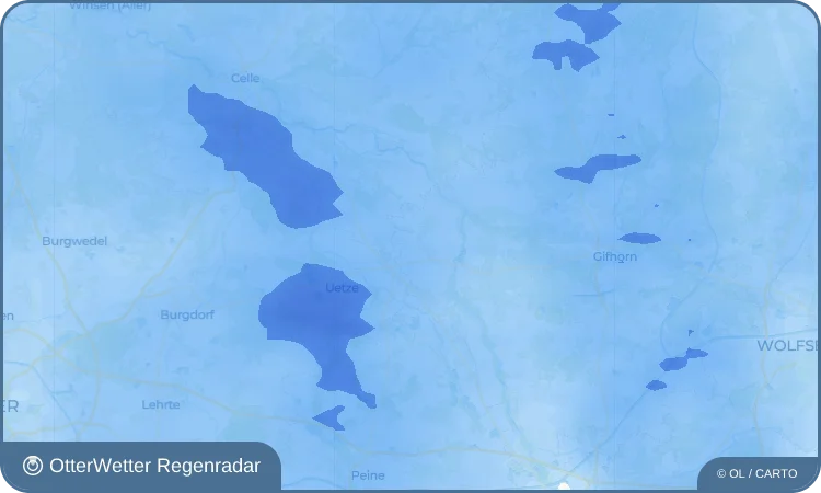 Wetter-Widget-Vorschau mit Vorhersagedaten für Höfen