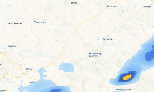 Regenradar Vorschaubild - Aktuelle Niederschläge in Höperhöfen und Umgebung