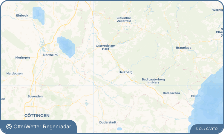 OtterWetter Regenradar-Widget Hörden am Harz