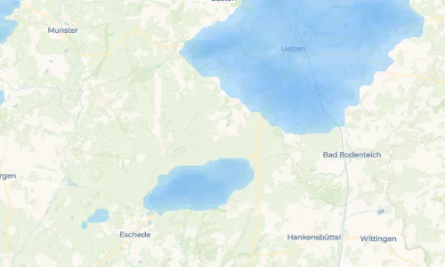 Regenradar-Vorschau: aktuelle Niederschläge in Hösseringen und Umgebung