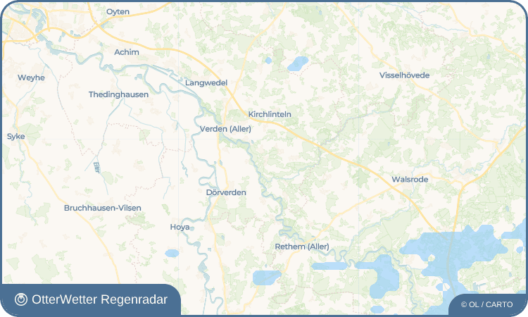 OtterWetter Regenradar-Widget Hohenaverbergen