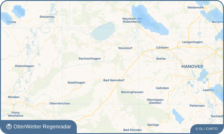 OtterWetter Regenradar-Widget Hohnhorst