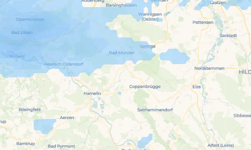 Regenradar Vorschaubild - Aktuelle Niederschläge in Hohnsen und Umgebung