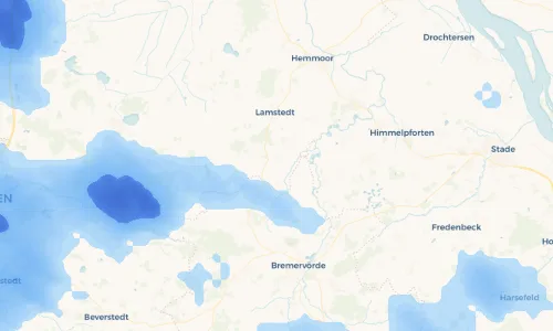 Regenradar Vorschaubild - Aktuelle Niederschläge in Hollnseth und Umgebung