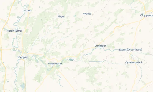 Regenradar Vorschaubild - Aktuelle Niederschläge in Holte-Lastrup und Umgebung