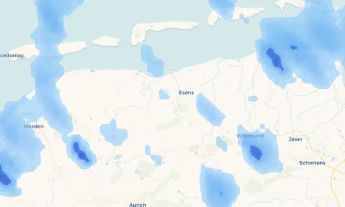 Regenradar Vorschaubild - Aktuelle Niederschläge in Holtgast und Umgebung