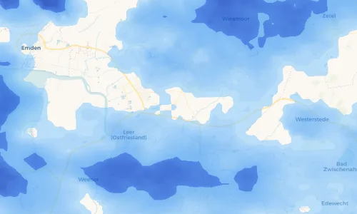 Regenradar Vorschaubild - Aktuelle Niederschläge in Holtland und Umgebung