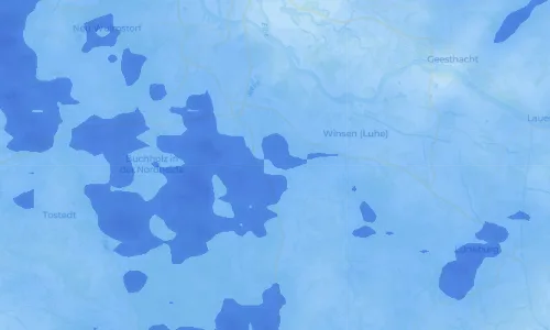Regenradar-Vorschau: aktuelle Niederschläge in Holtorfsloh und Umgebung