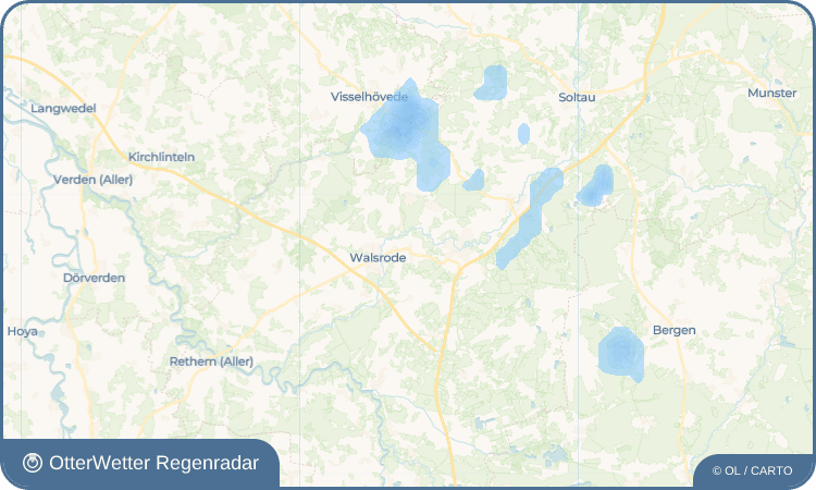 OtterWetter Regenradar-Widget Honerdingen