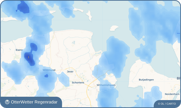 OtterWetter Regenradar-Widget Hooksiel