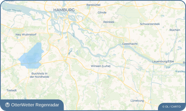OtterWetter Regenradar-Widget Hoopte