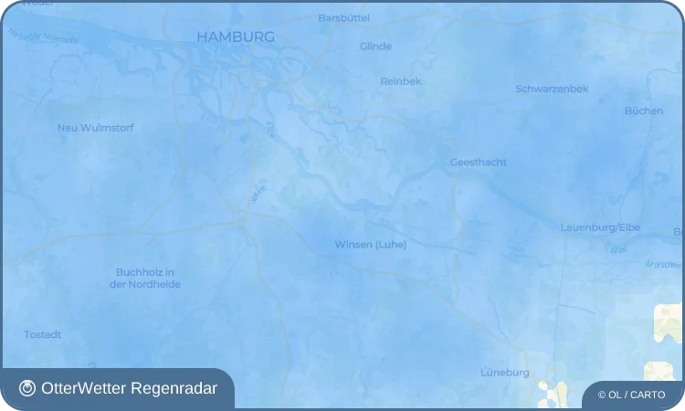 Widget-Vorschau für Hoopte Wetter-Widget-Vorschau mit Vorhersagedaten für Hoopte