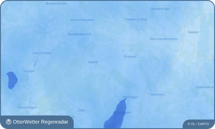 OtterWetter Regenradar-Widget Hoppensen