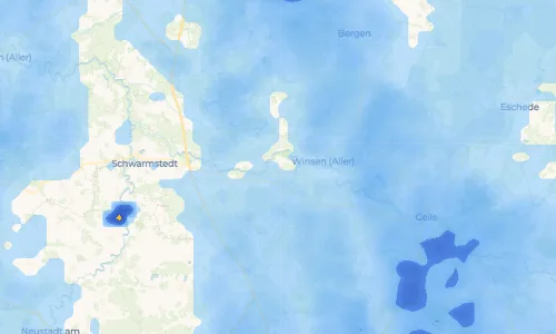 Regenradar-Vorschau: aktuelle Niederschläge in Hornbostel und Umgebung