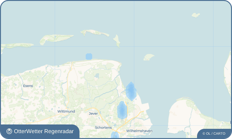 Wetter-Widget-Vorschau mit Vorhersagedaten für Horumersiel