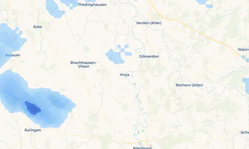 Regenradar Vorschaubild - Aktuelle Niederschläge in Hoya und Umgebung