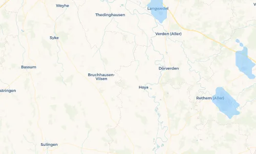 Regenradar Vorschaubild - Aktuelle Niederschläge in Hoyerhagen und Umgebung