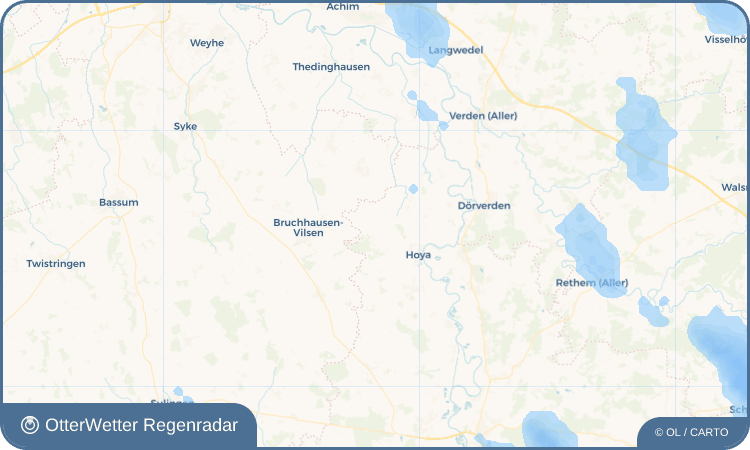 OtterWetter Regenradar-Widget Hoyerhagen