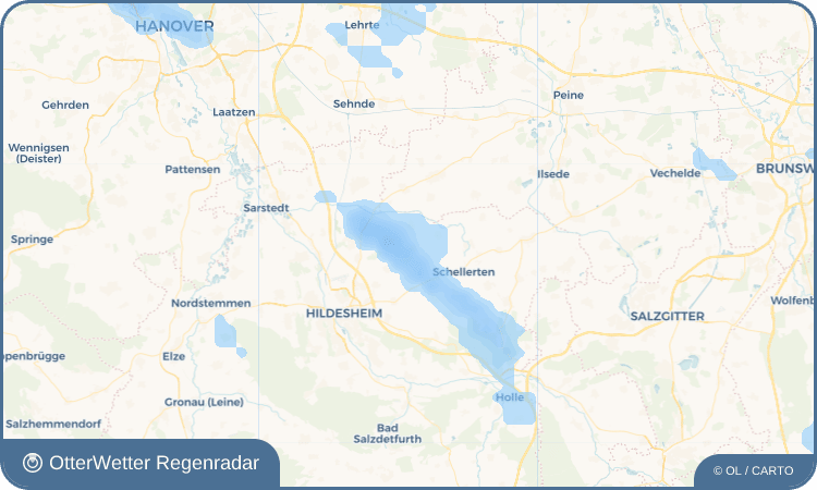 OtterWetter Regenradar-Widget Hüddessum