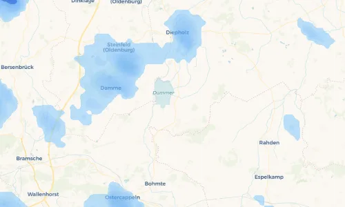 Regenradar Vorschaubild - Aktuelle Niederschläge in Hüde und Umgebung