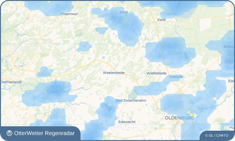 OtterWetter Regenradar-Widget Hüllstede