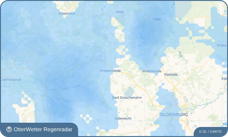 Wetter-Widget-Vorschau mit Vorhersagedaten für Hüllstede