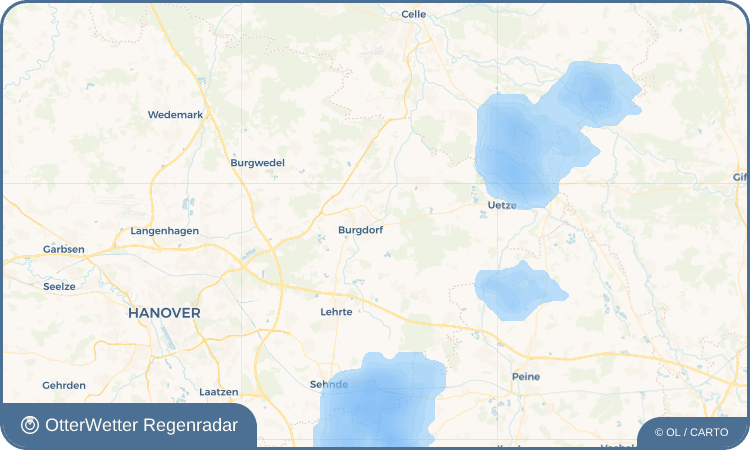OtterWetter Regenradar-Widget Hülptingsen