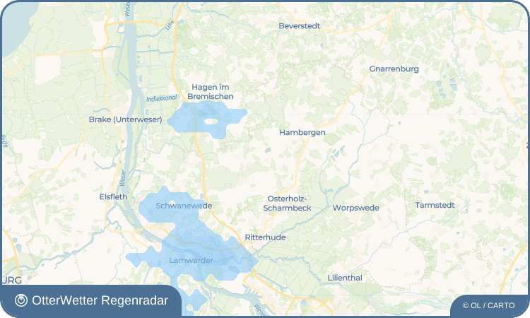 OtterWetter Regenradar-Widget Hülseberg