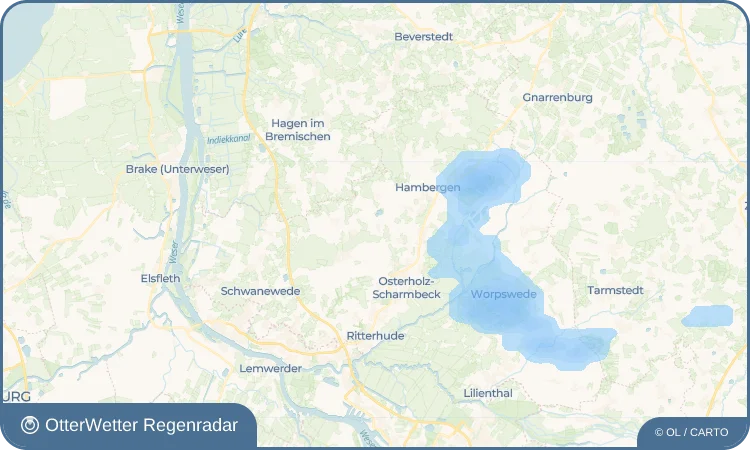 Wetter-Widget-Vorschau mit Vorhersagedaten für Hülseberg
