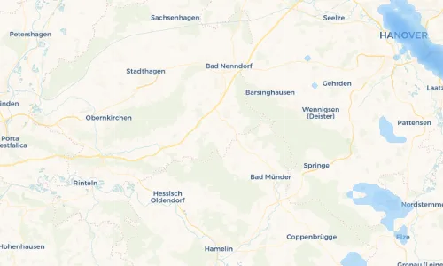 Regenradar Vorschaubild - Aktuelle Niederschläge in Hülsede und Umgebung
