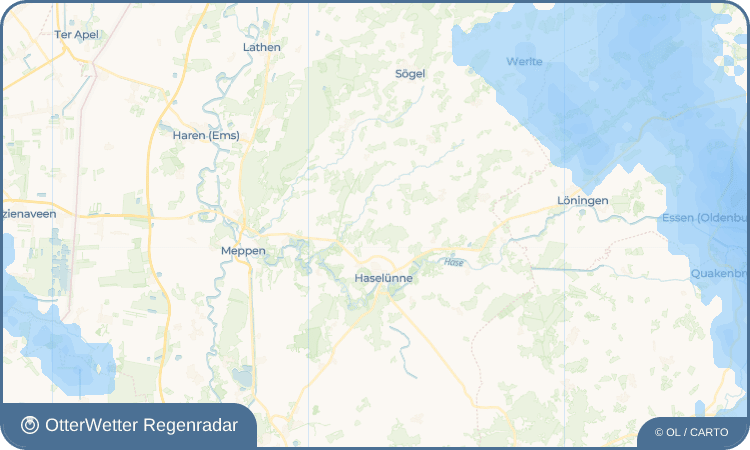 OtterWetter Regenradar-Widget Hülsen