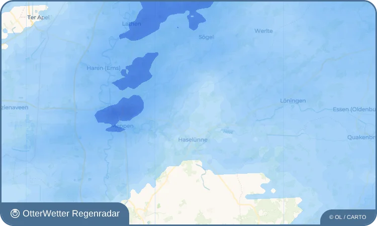 Widget-Vorschau für Hülsen Wetter-Widget-Vorschau mit Vorhersagedaten für Hülsen