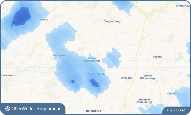 OtterWetter Regenradar-Widget Hülsenmoor