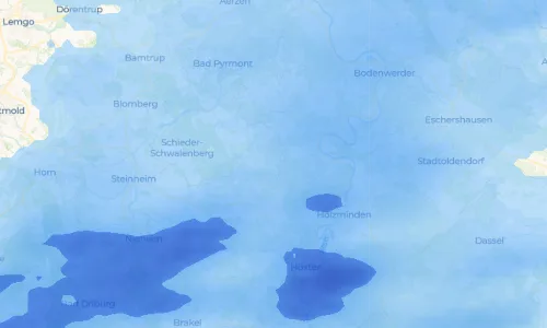 Regenradar Vorschaubild - Aktuelle Niederschläge in Hummersen und Umgebung